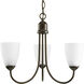 Gather 3 Light 19 inch Antique Bronze Chandelier Ceiling Light in Bulbs Not Included, Standard