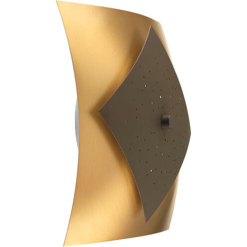 Beyond LED 11 inch Architectural Bronze ADA Wall Sconce Wall Light, Natural Brass