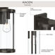 Kagen 1 Light 15 inch Antique Bronze Outdoor Wall Light