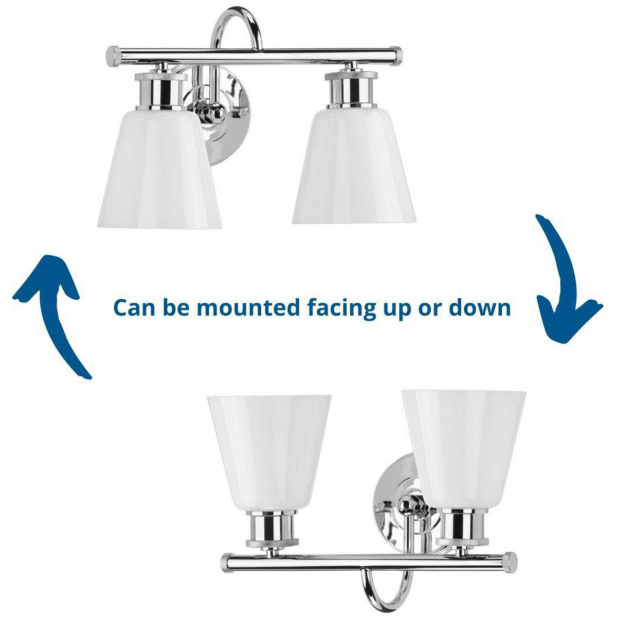 Ashford 2 Light 15 inch Polished Chrome Bath Vanity Wall Light