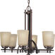 Riverside 6 Light 24 inch Heirloom Chandelier Ceiling Light