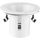 4in Recessed Trim PAR20 Satin White Open Shower Trim