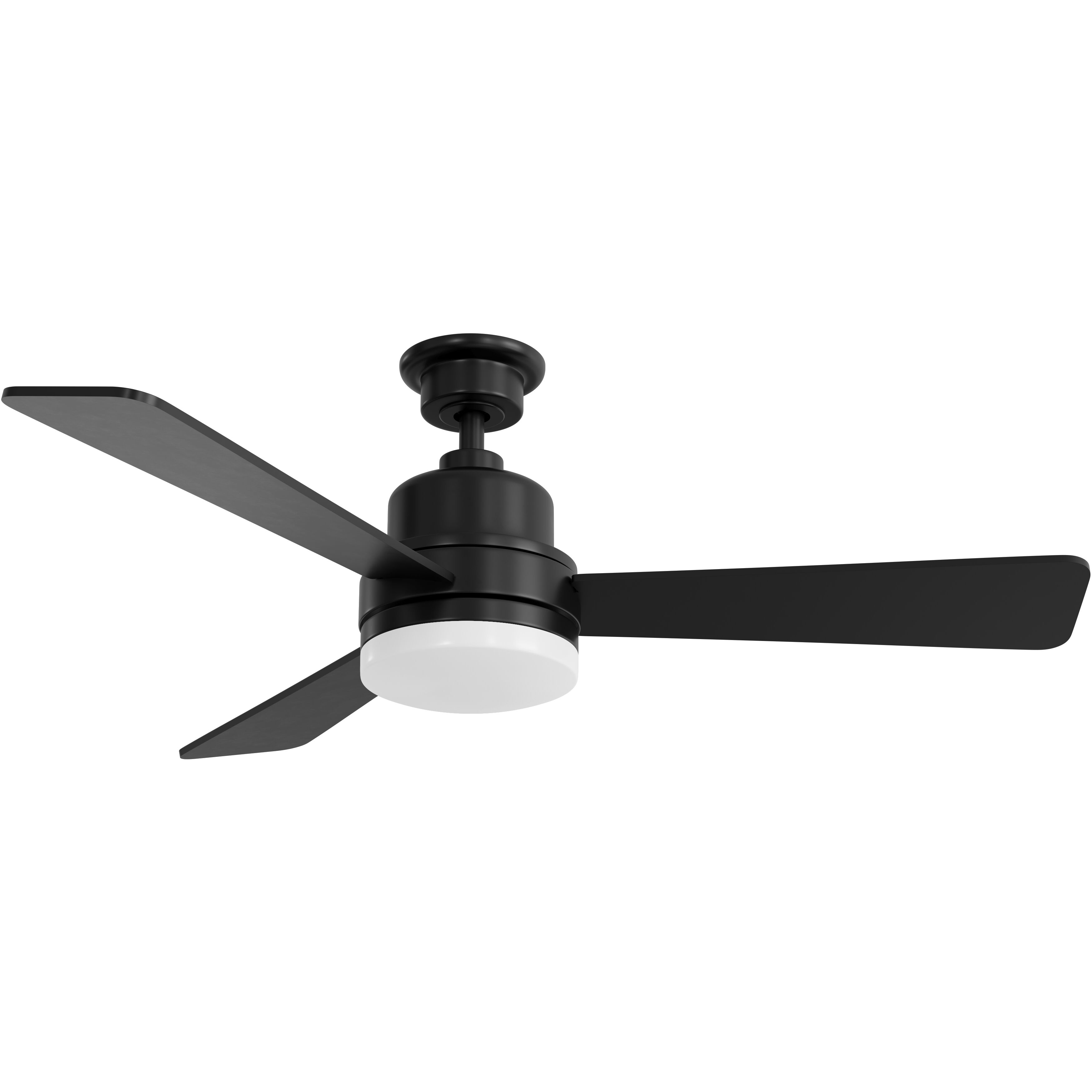 Trevina II 52 inch Matte Black with Matte Black/Distressed Ebony Blades Ceiling Fans