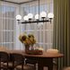 Rigsby 6 Light 43.75 inch Matte Black Linear Chandelier Ceiling Light