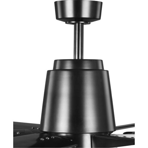 Arlo 60 inch Black with Matte Black Blades Indoor/Outdoor Ceiling Fan, Progress LED