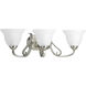 Torino 3 Light 25 inch Brushed Nickel Bath Vanity Wall Light