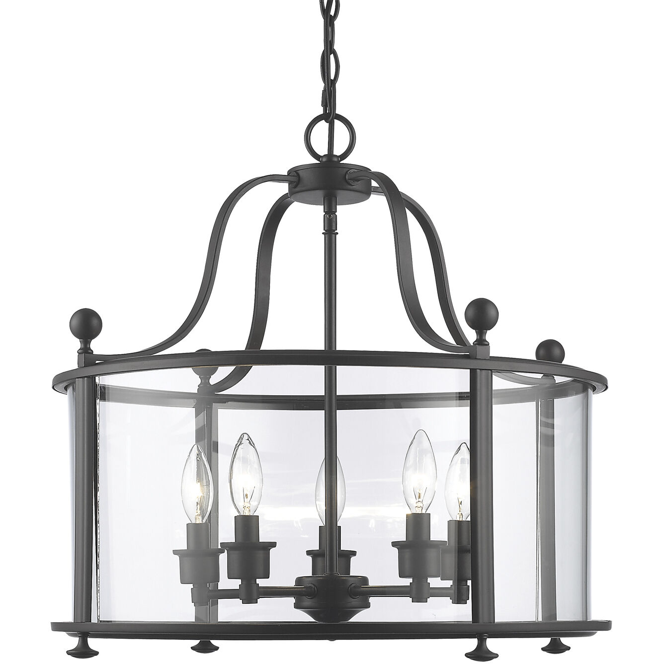 Wyndham 5 Light 21.25 inch Bronze Chandelier Ceiling Light