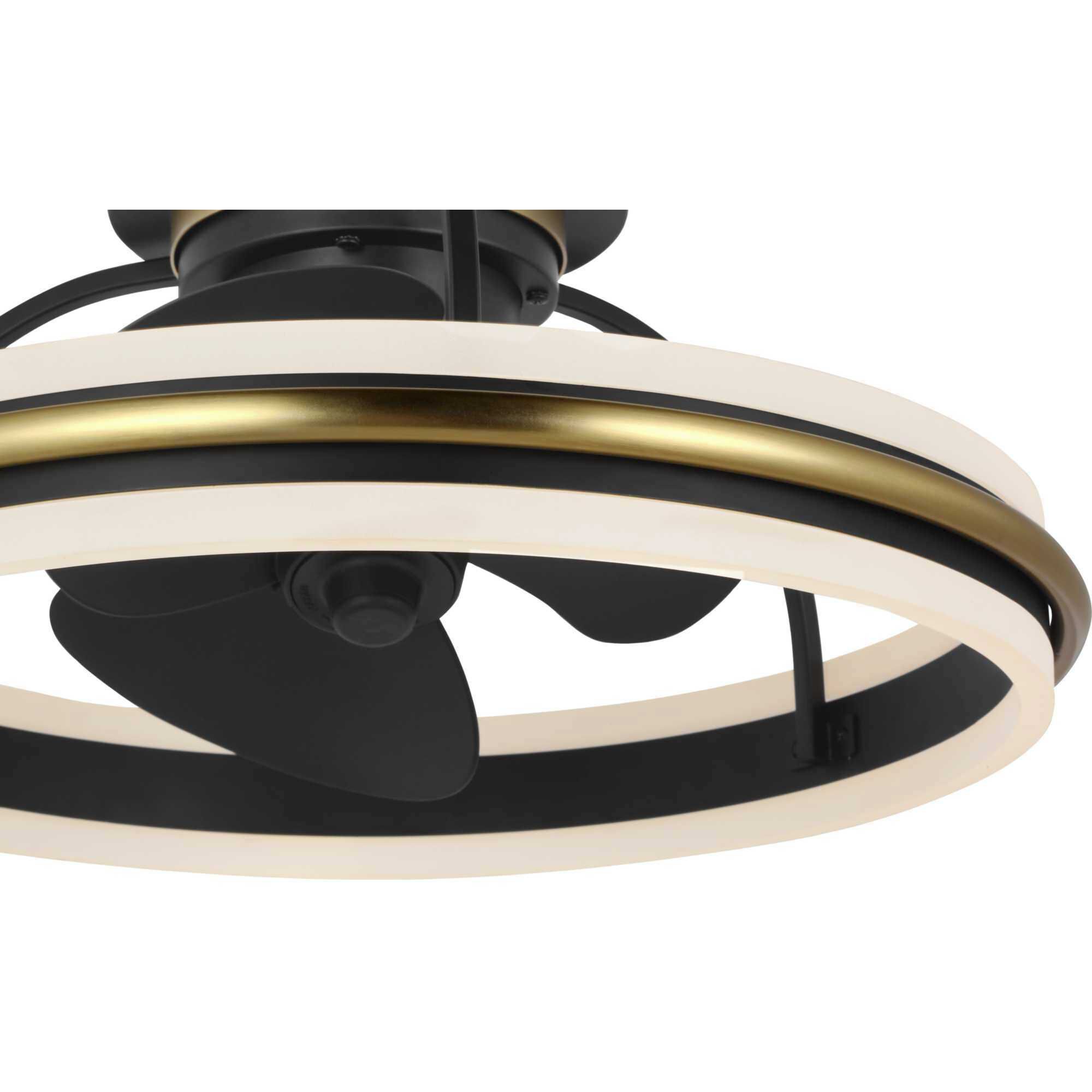 Burnett 20.94 inch Matte Black Outdoor Ceiling Fan