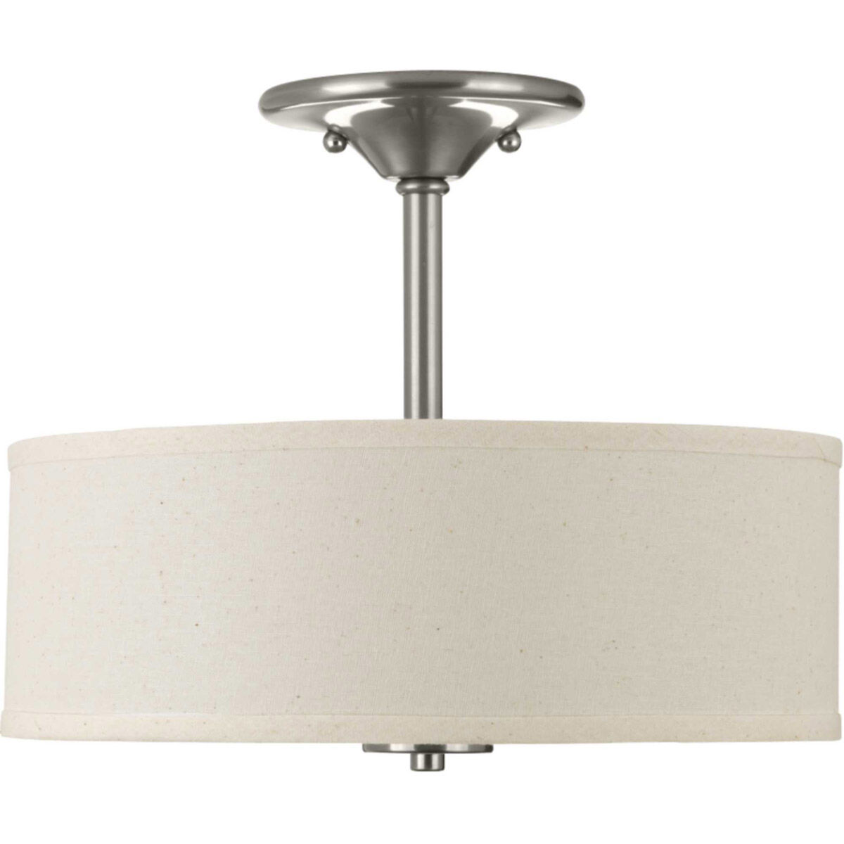 Inspire 2 Light 13 inch Brushed Nickel Semi-Flush Mount Ceiling Light
