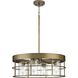 Burgess 4 Light 23.75 inch Aged Bronze Chandelier Ceiling Light, Design Series