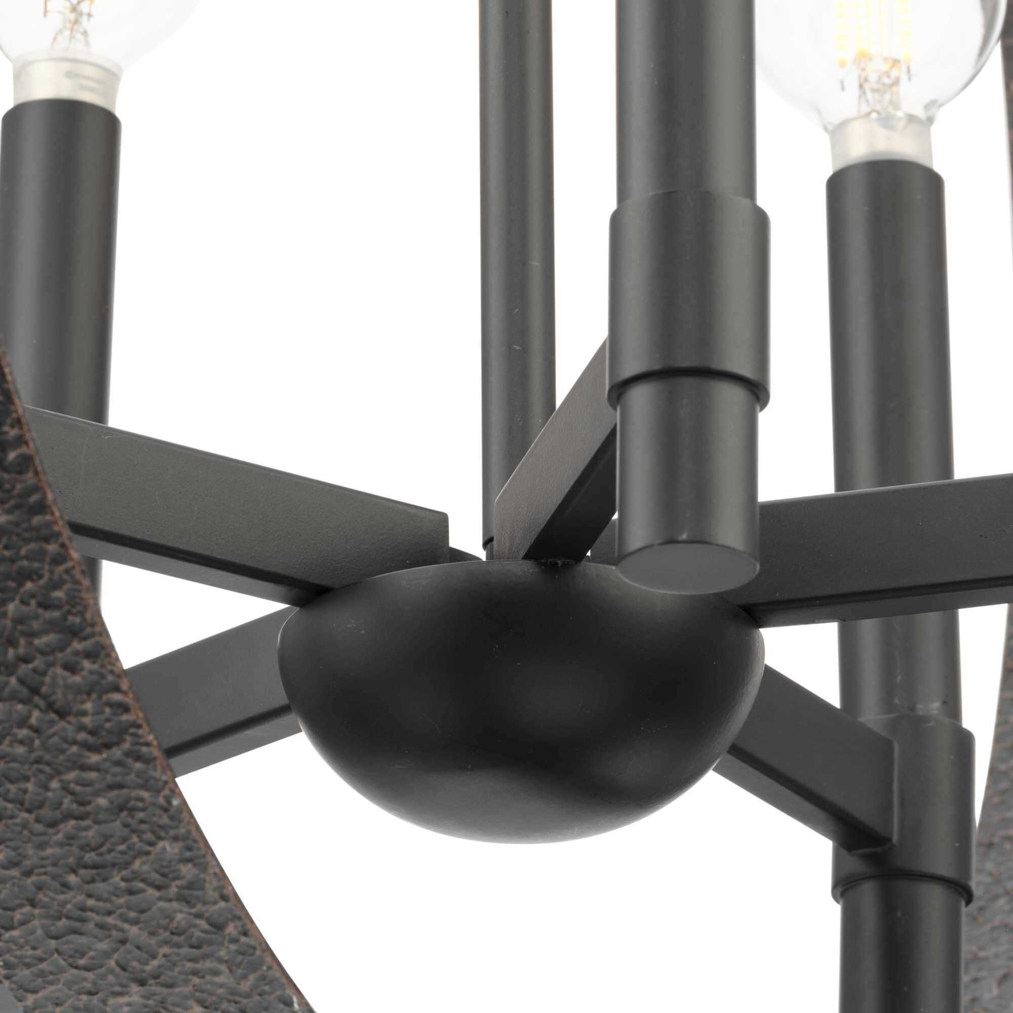 Allegheny 6 Light 32 inch Matte Black Chandelier Ceiling Light, Design Series