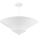 Pinellas 4 Light 25 inch White Plaster Semi-Flush Mount Ceiling Light, Design Series