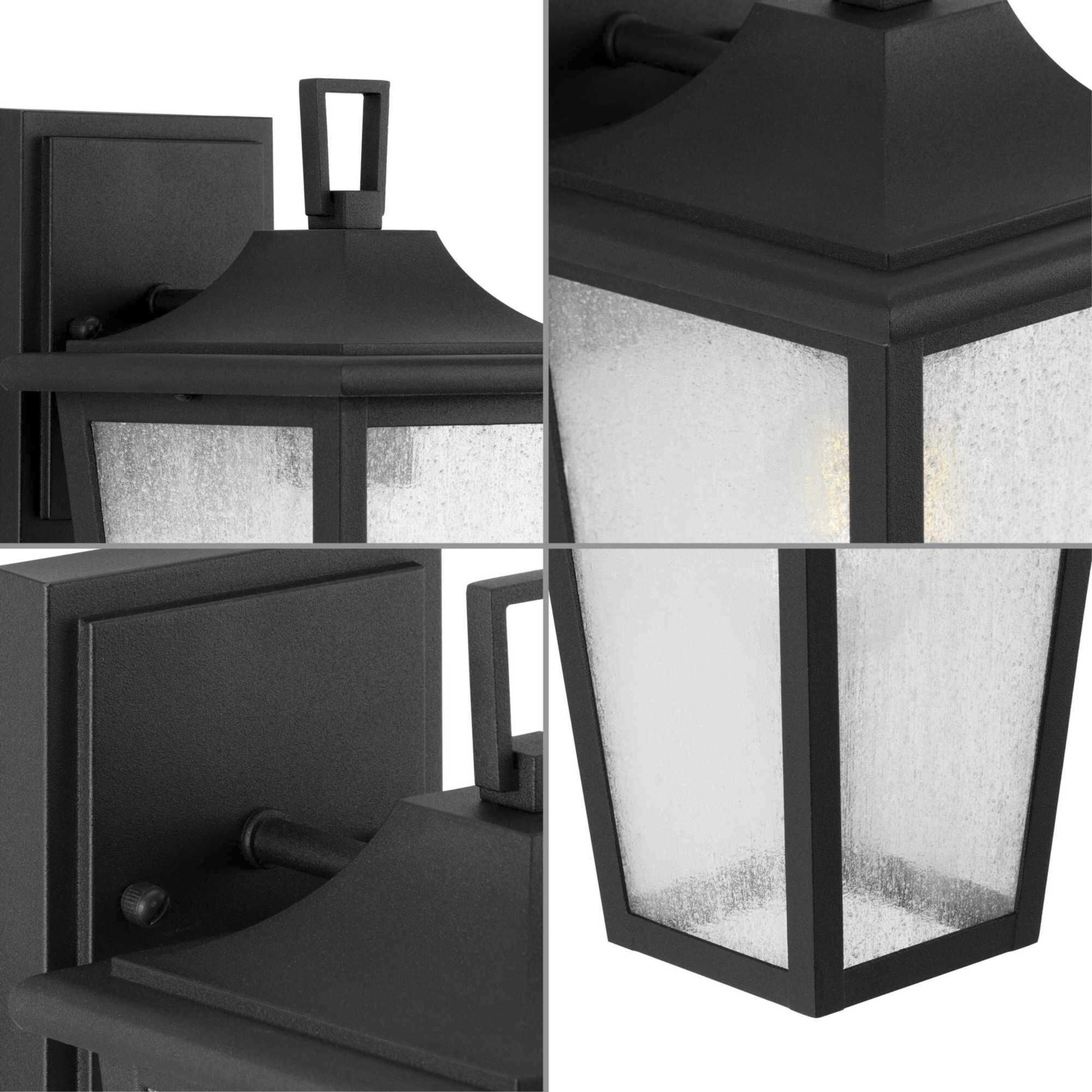 Padgett 1 Light 11 inch Textured Black Outdoor Wall Lantern