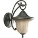 Le Jardin 1 Light 15 inch Espresso Outdoor Wall Lantern
