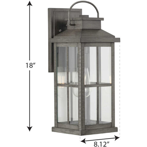 Williamston 1 Light 18 inch Antique Pewter Outdoor Wall Lantern, Large