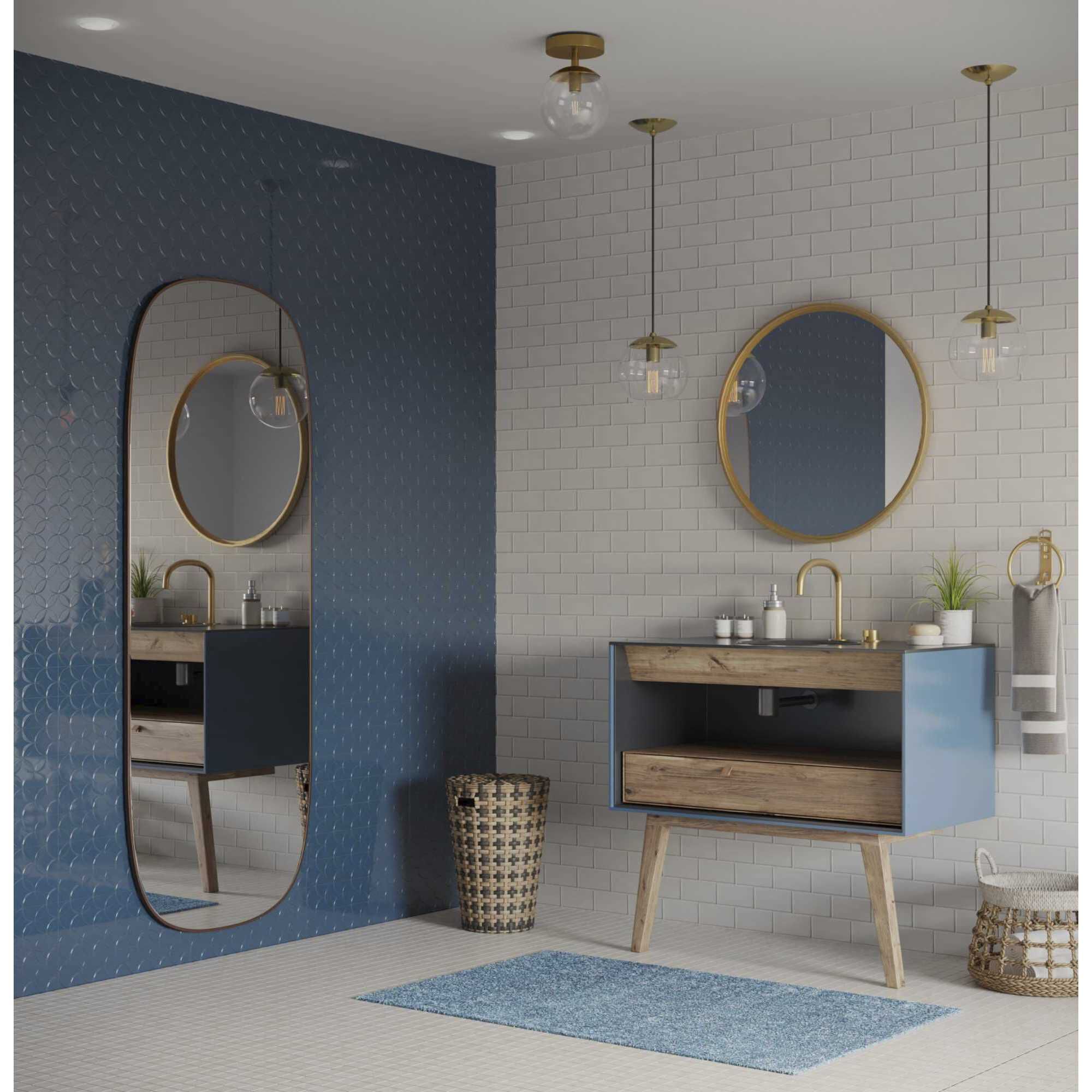 Atwell 1 Light 5.87 inch Brushed Bronze Semi-flush Ceiling Light