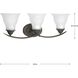 Trinity 3 Light 24 inch Antique Bronze Bath Vanity Wall Light