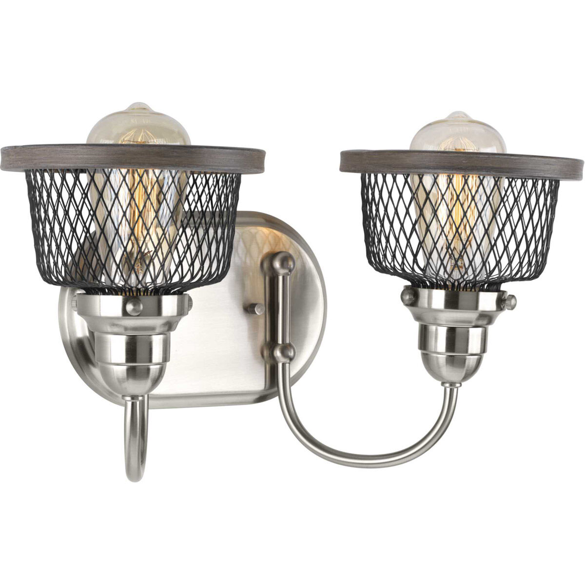 Tilley 2 Light 15 inch Brushed Nickel Bath Vanity Wall Light