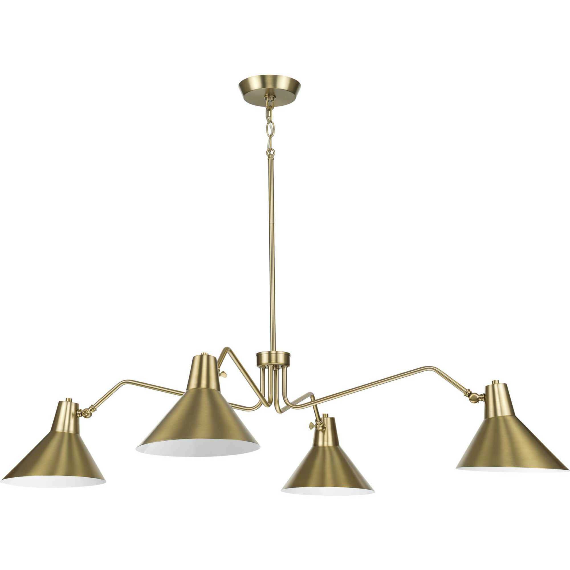 Trimble 4 Light 54.12 inch Brushed Bronze Chandelier Ceiling Light, Design Series