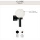 Acrylic Globe Outdoor Wall Lantern