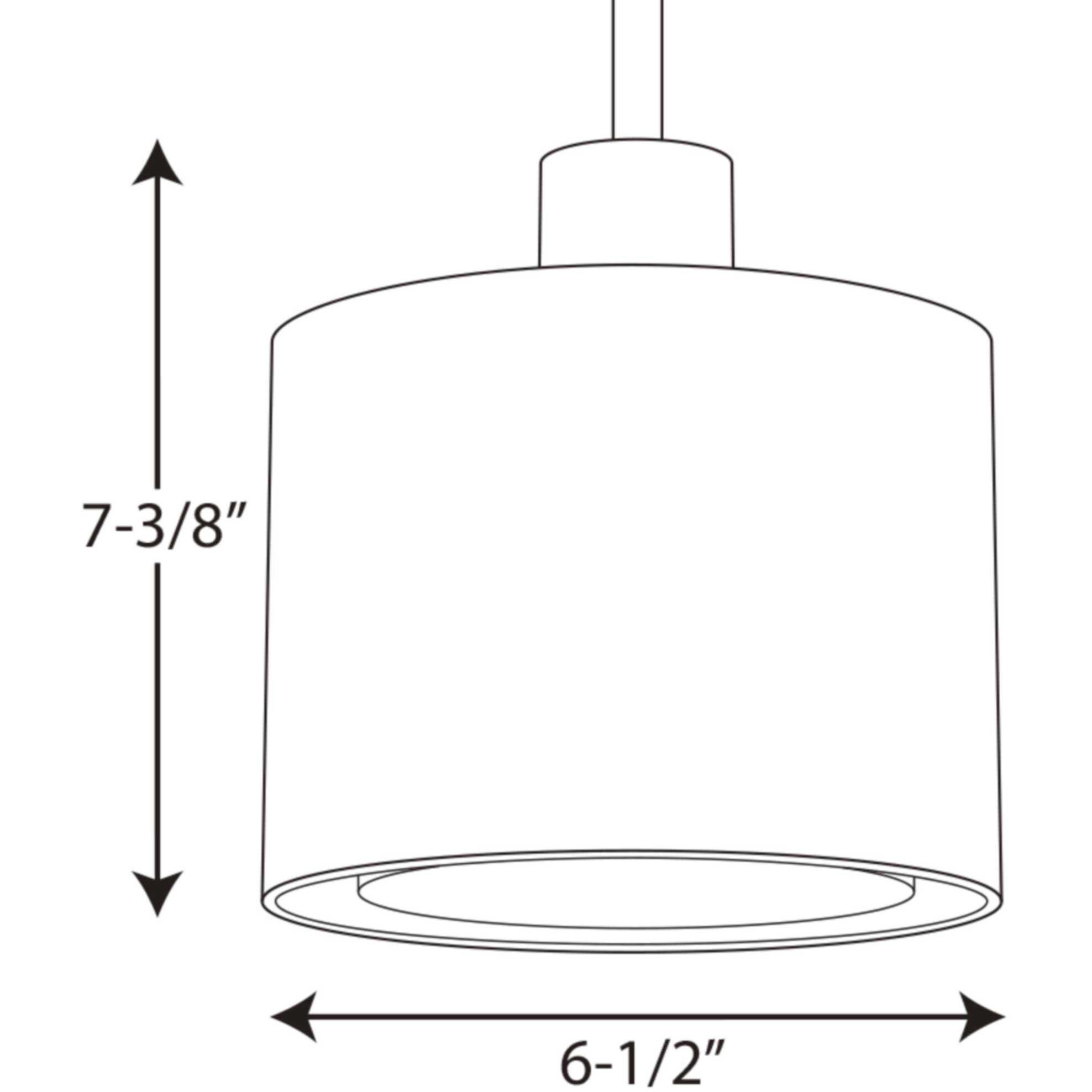 Invite 1 Light 7 inch Brushed Nickel Mini-Pendant Ceiling Light