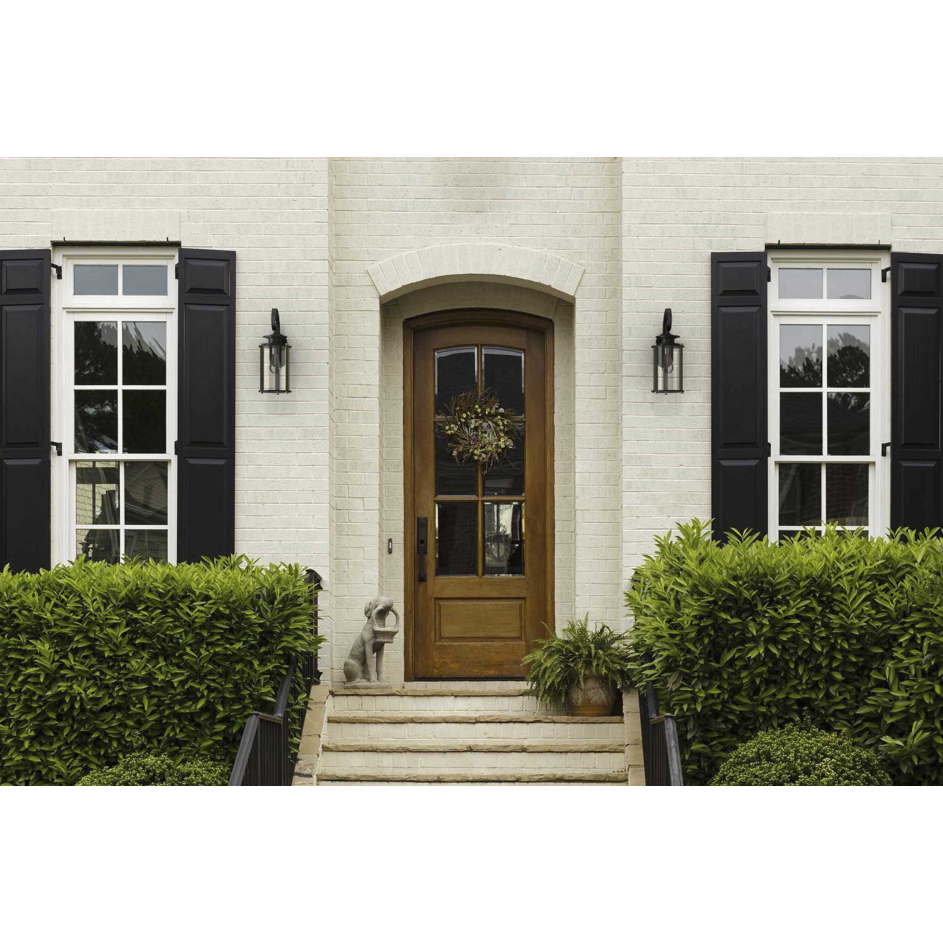 Squire Outdoor Wall Lantern in Black, Small