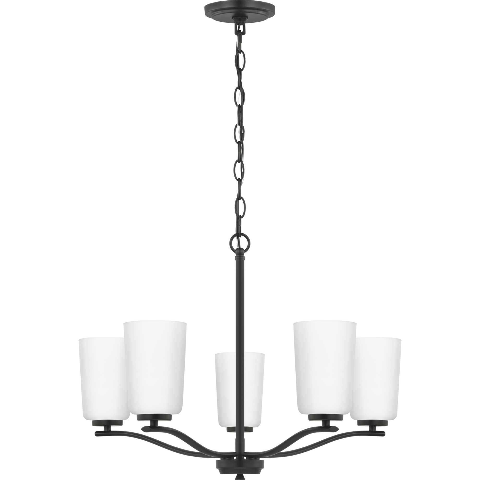 Adley 5 Light 22.87 inch Matte Black Chandelier Ceiling Light 