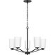 Adley 5 Light 22.87 inch Matte Black Chandelier Ceiling Light 
