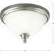 Madison 1 Light 12 inch Brushed Nickel Flush Mount Ceiling Light