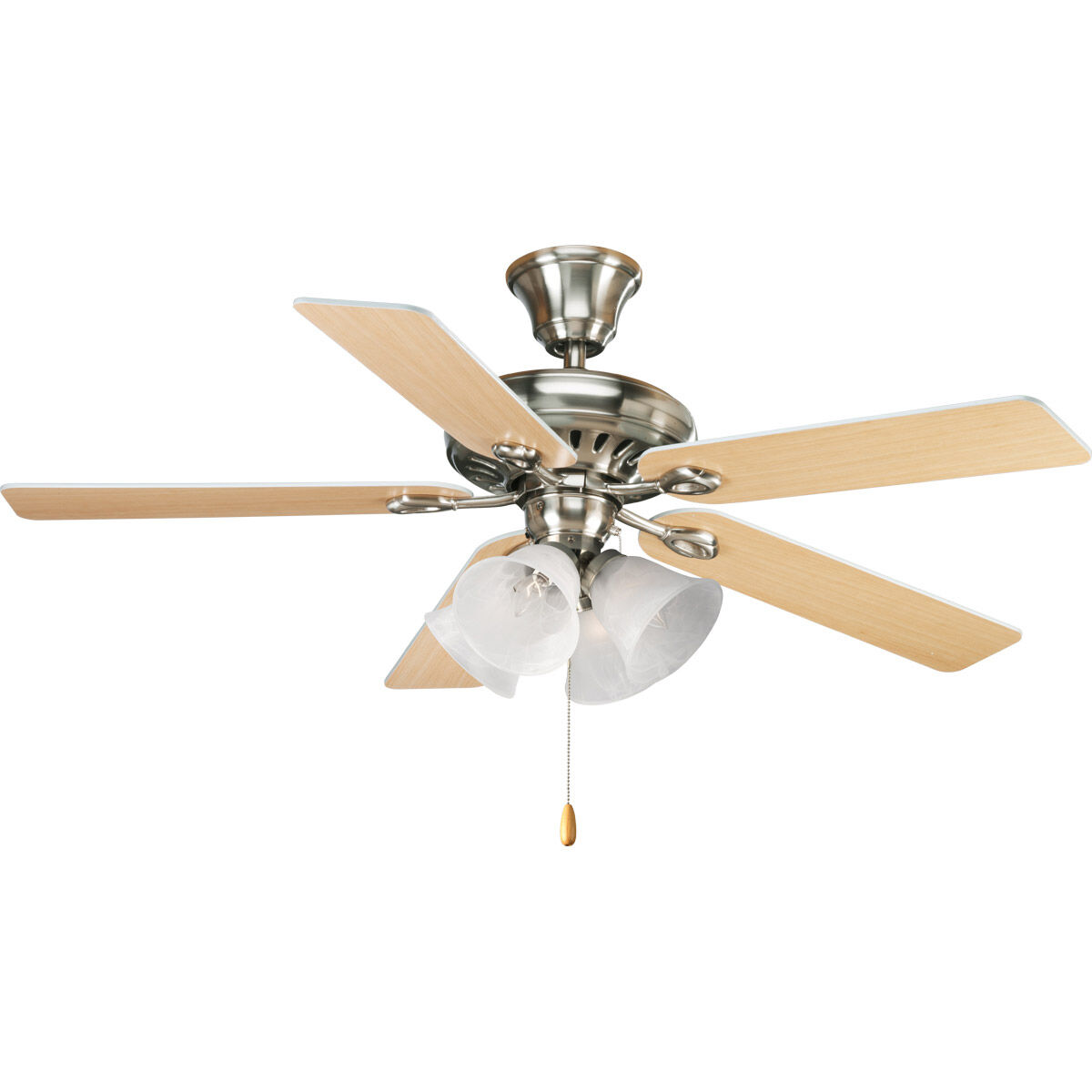 Progress P2521 09 AirPro 52 inch Brushed Nickel with White Natural