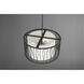 Wemberly 3 Light 16 inch Graphite Semi-Flush Mount Ceiling Light, Design Series
