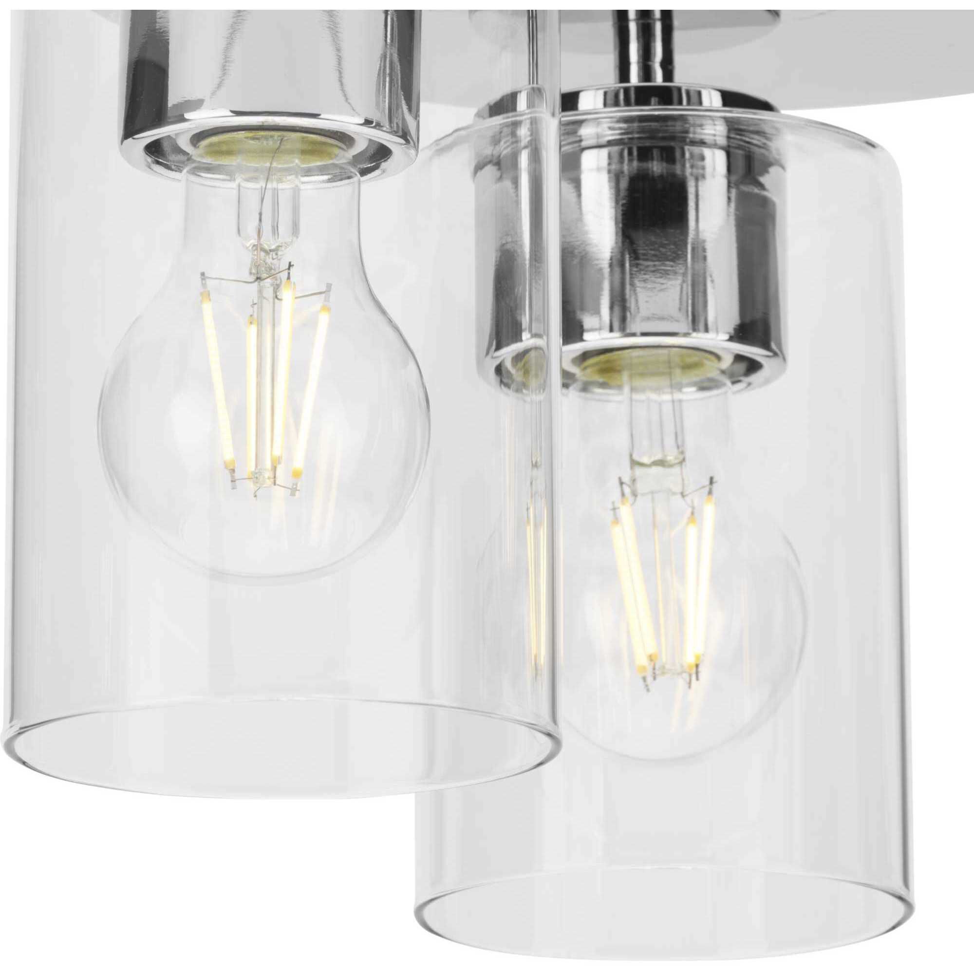 Cofield 3 Light 12 inch Polished Chrome Flushmount Ceiling Light