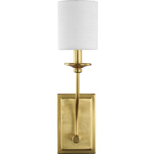Bonita 1 Light 5 inch Satin Brass Wall Sconce Wall Light, Design Series