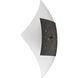 Beyond LED 10.5 inch Graphite Flush Mount Ceiling Light, Etched Glass