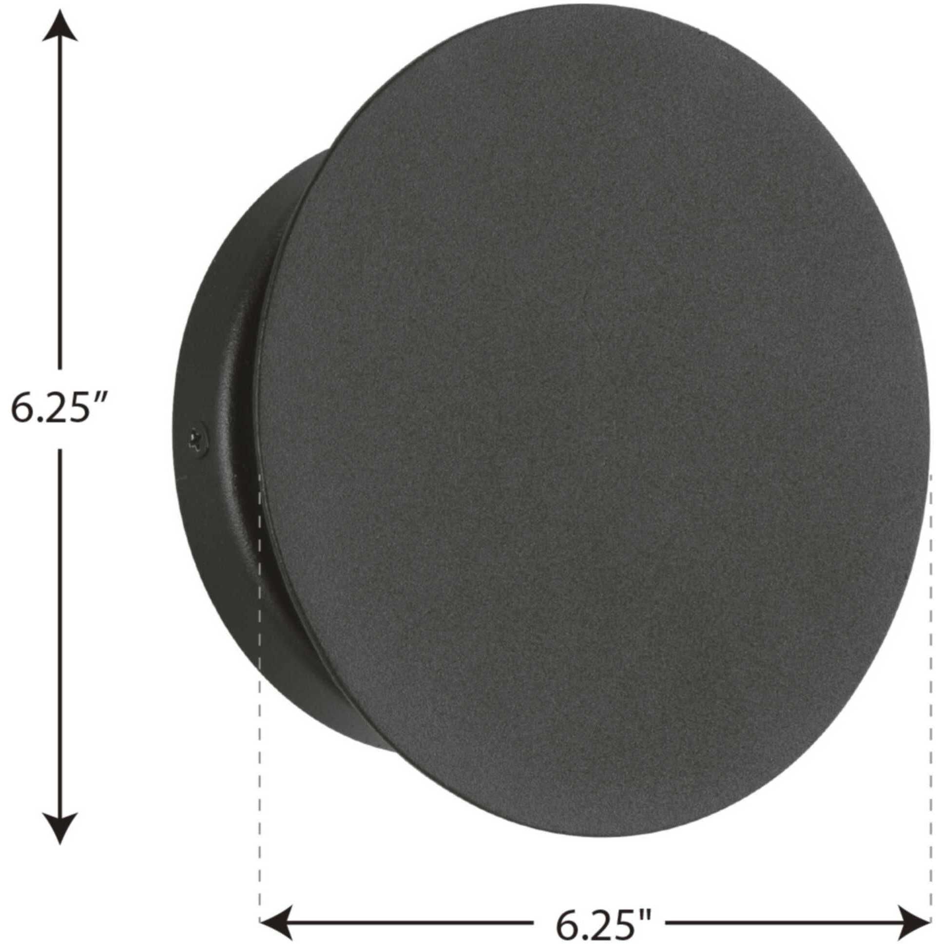 Z-2020 LED LED 6 inch Textured Black Outdoor Wall Light, Progress LED