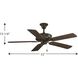 AirPro 52 inch Antique Bronze with Classic Walnut/Medium Cherry Blades Ceiling Fan