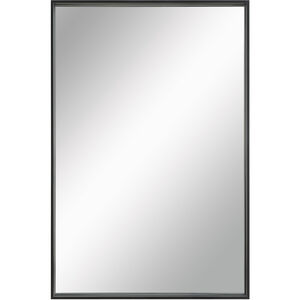 Annalise 45 X 30 inch Clear and Matte Black Wall Mirror