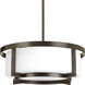 Dynamo 3 Light 17 inch Antique Bronze Pendant Ceiling Light