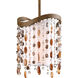 Dance 1 Light 8 inch Desert Sand Mini-Pendant Ceiling Light