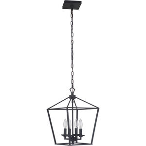 Neighborhood Flynt 4 Light 12 inch Flat Black Foyer Light Ceiling Light, Neighborhood Collection
