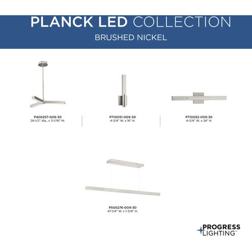 Planck LED LED 5 inch Brushed Nickel ADA Wall Sconce Wall Light