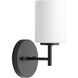 Replay 1 Light 5.13 inch Black Bath Vanity Wall Light