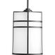 Format 1 Light 9 inch Black Outdoor Hanging Lantern