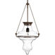 Cazbah 1 Light 14.38 inch Antique Bronze Pendant Ceiling Light, Design Series