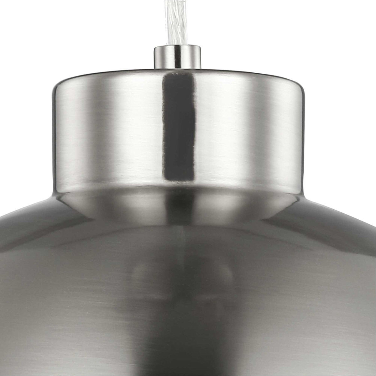 Globe LED LED Brushed Nickel Pendant Ceiling Light, Progress LED