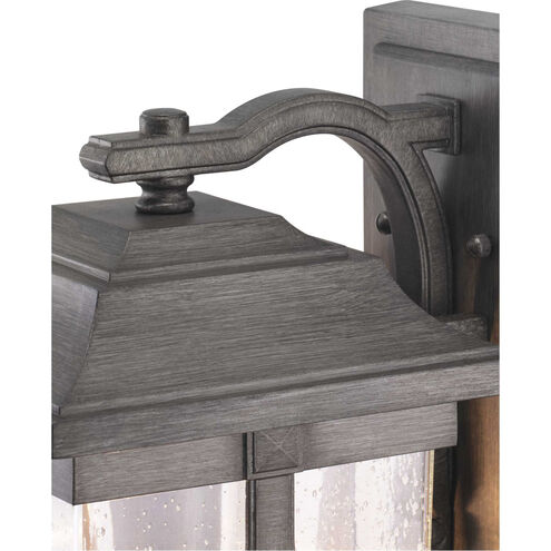 Abbott 1 Light 16 inch Antique Pewter Outdoor Wall Lantern, Medium