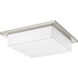 Transit LED 14 inch Brushed Nickel Flush Mount Ceiling Light