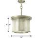 Point Dume™ Sequit Point 3 Light 14 inch Antique Nickel Semi-Flush Convertible Ceiling Light, Jeffrey Alan Marks, Design Series