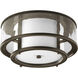 Bay Court 2 Light 15 inch Antique Bronze Flush Mount Ceiling Light