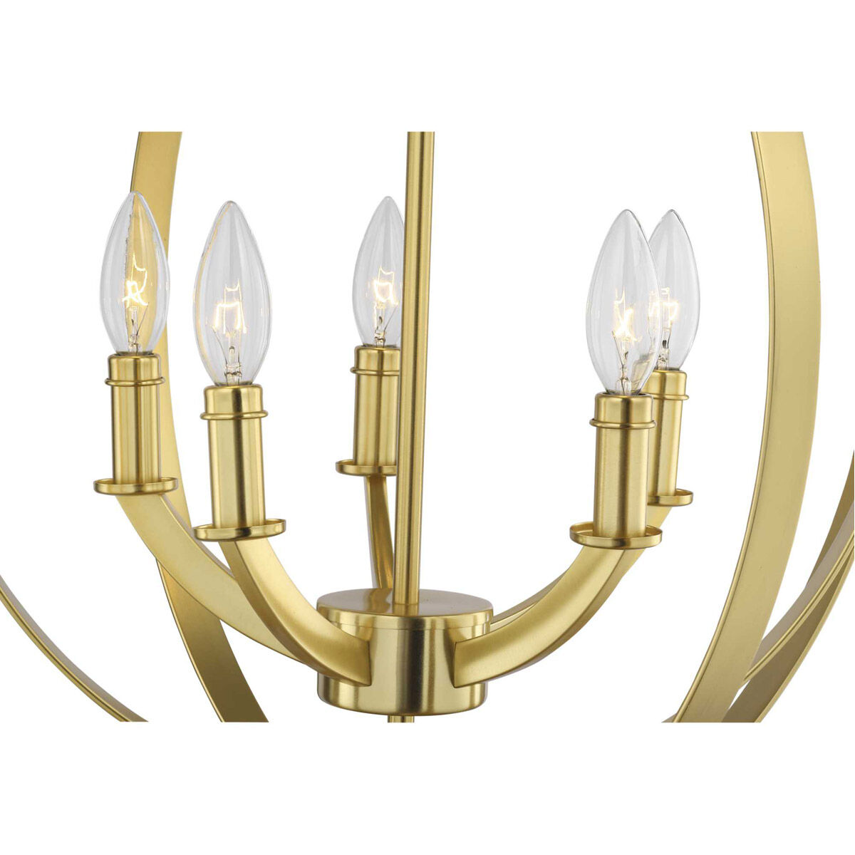 Progress P3841-12 Equinox 5 Light 22 inch Satin Brass